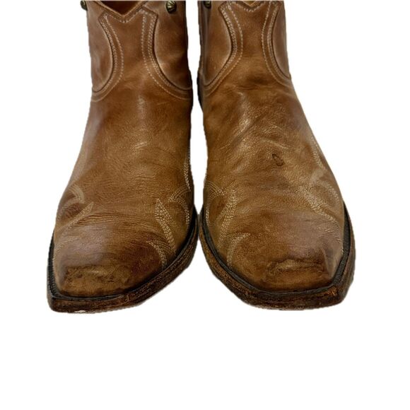 Old Gringo 2790 Yippee Ki Yay Tan Studded Ankle Cowboy Boots Men 11D - Picture 4 of 8